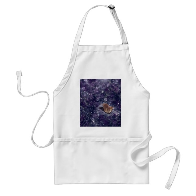 Cat In Space Purple Galaxy Standard Apron (Front)