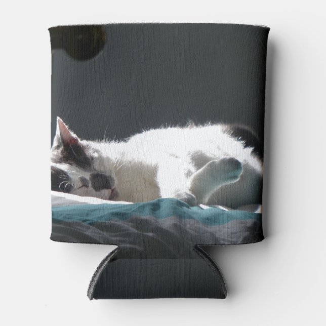 Cat in Sunspot Do Not Disturb Can Cooler (Front)