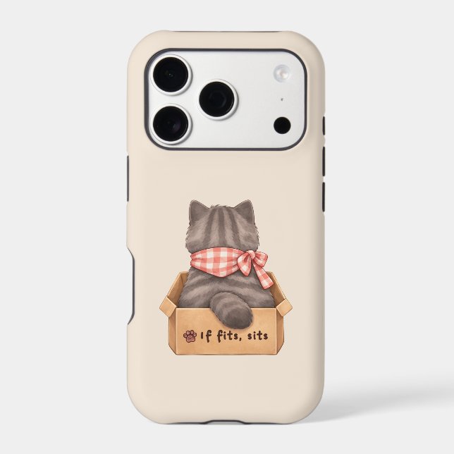Cat in The Box iPhone Case (Back)