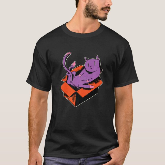 Cat in the box T-Shirt (Front)