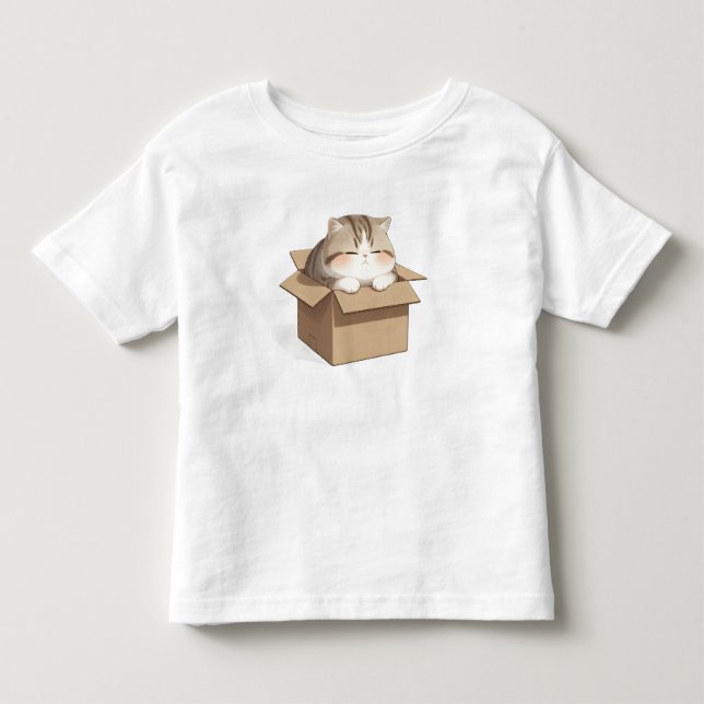 Cat in the Box T-Shirt (Front)