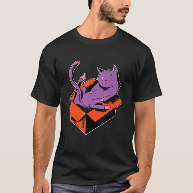 Cat in the box T-Shirt (Front)