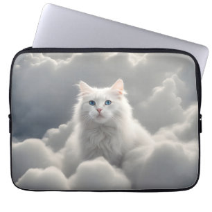 Cat in the clouds laptop sleeve