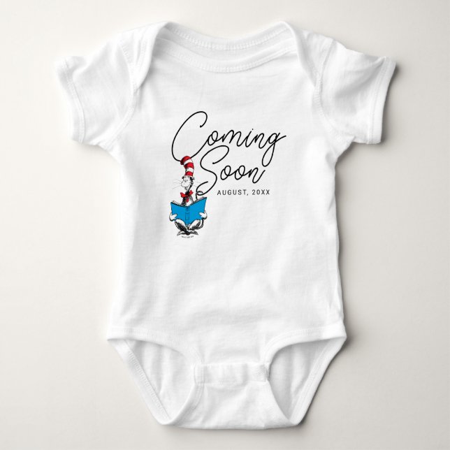 Cat in the Hat | Baby Announcement Baby Bodysuit (Front)