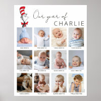 Cat in the Hat | Baby's 1st Year Photo Collage