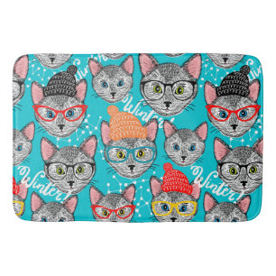 Cat in the hat bath mat