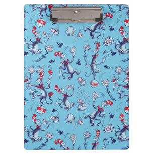 Cat In The Hat Blue Pattern Clipboard