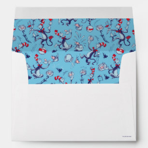 Cat In The Hat   Blue Pattern Envelope