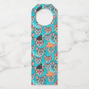 Cat in the hat  bottle tag