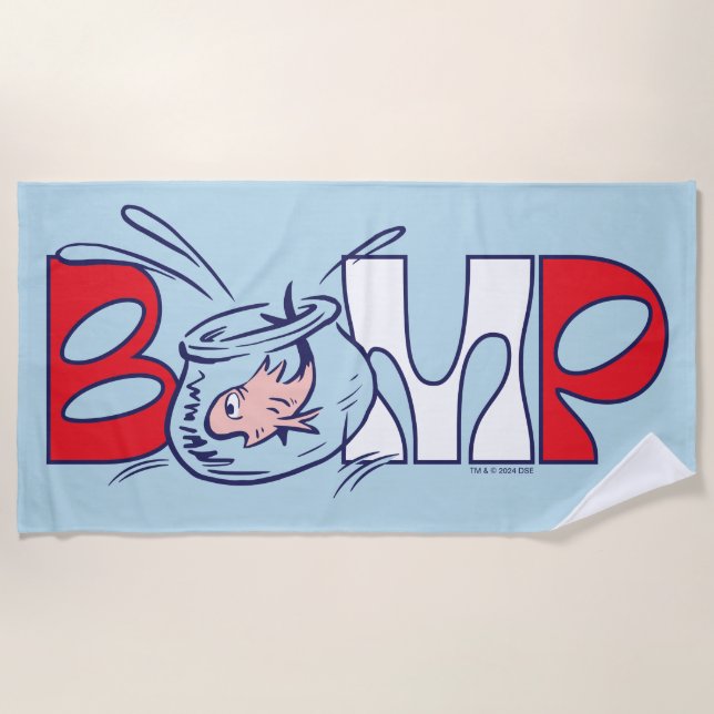 Cat In the Hat | Bump Beach Towel (Front)