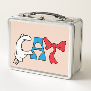 Cat In the Hat   Cat Text Metal Lunch Box