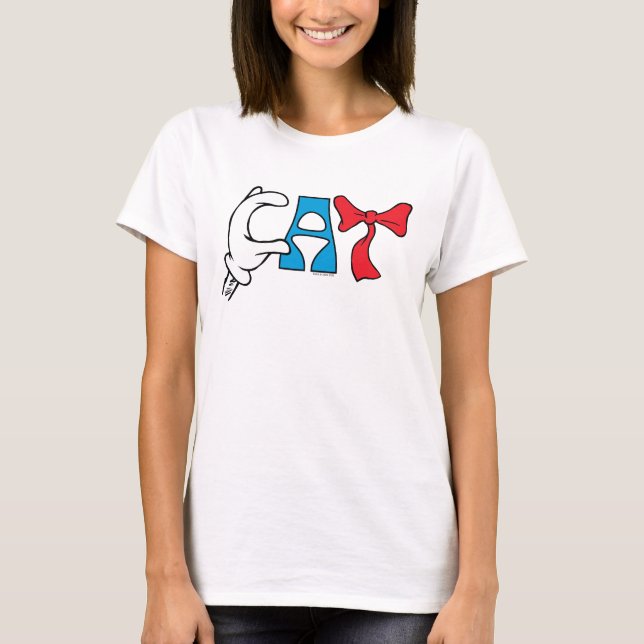 Cat In the Hat | Cat Text T-Shirt (Front)