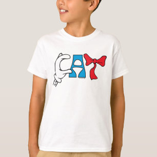 Cat In the Hat   Cat Text T-Shirt