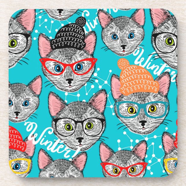 Cat in the hat coaster (Front)