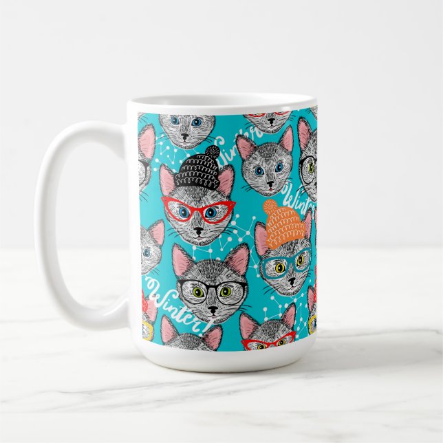 Cat in the hat coffee mug (Left)
