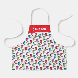 Cat In The Hat Colourful Hat Pattern Apron