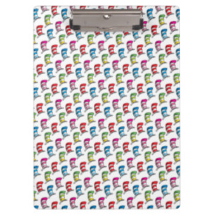 Cat In The Hat Colourful Hat Pattern Clipboard