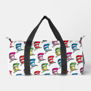 Cat In The Hat Colourful Hat Pattern Duffle Bag