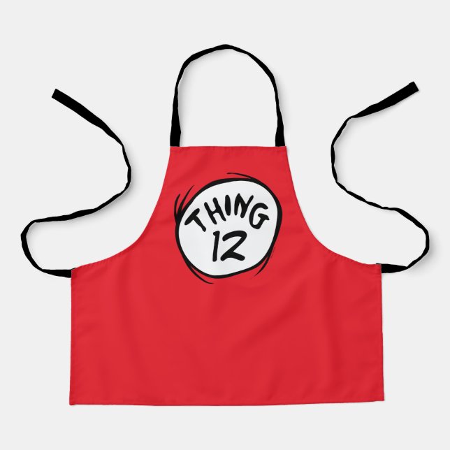 Cat in the Hat |Custom Thing Two Apron (Front)
