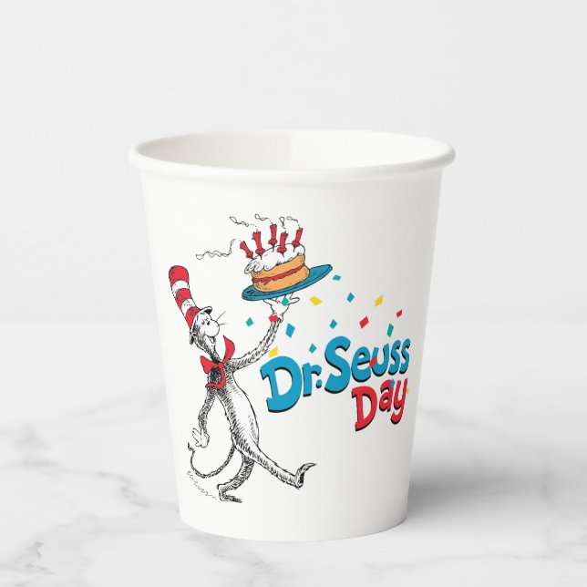 Cat in the Hat | Dr. Seuss Day Paper Cups (Left)