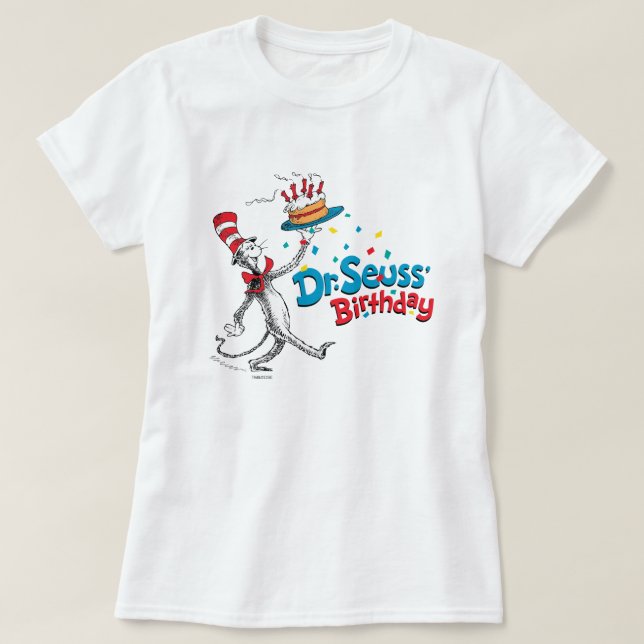 Cat in the Hat | Dr. Seuss's Birthday T-Shirt (Design Front)