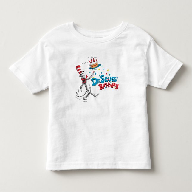Cat in the Hat | Dr. Seuss's Birthday Toddler T-Shirt (Front)