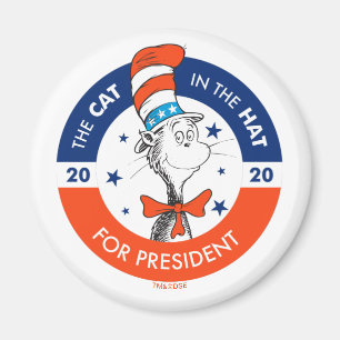 Cat in the Hat for President Magnet