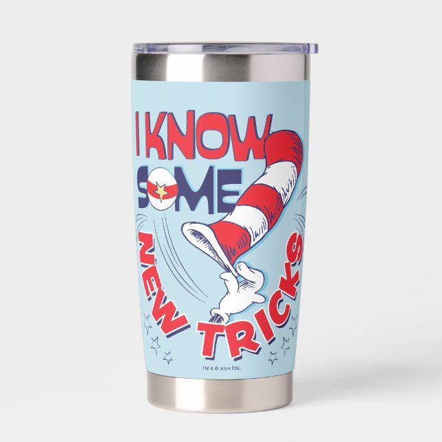 Cat In the Hat I Know Some New Tricks Insulated Tumbler (Left)