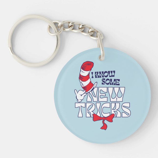 Cat In the Hat | I Know Some New Tricks Key Ring (Front)