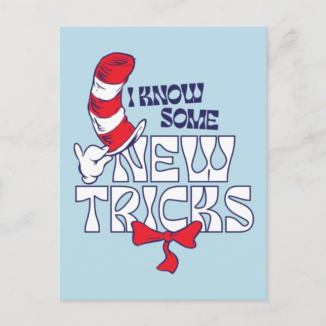 Cat In the Hat | I Know Some New Tricks Postcard (Front)