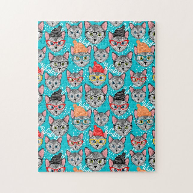 Cat in the hat jigsaw puzzle (Vertical)