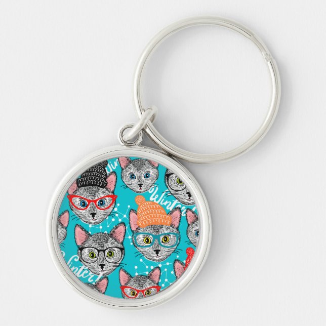 Cat in the hat key ring (Front)