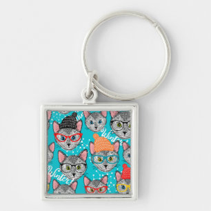 Cat in the hat key ring