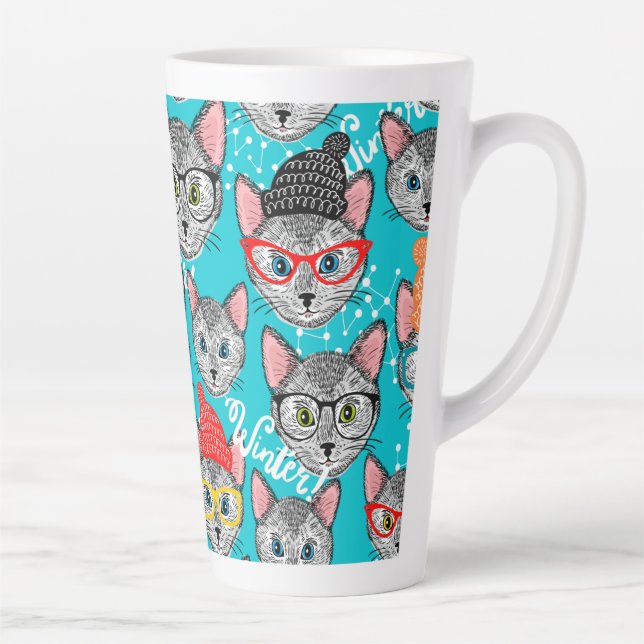 Cat in the hat latte mug (Right)