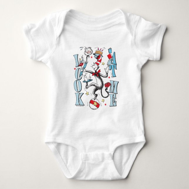 Cat In the Hat | Look At Me Baby Bodysuit (Front)