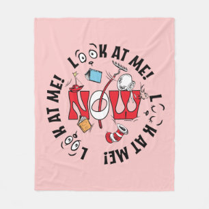Cat In the Hat Look At Me! Look At Me! Fleece Blanket
