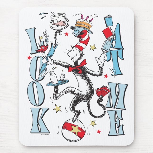 Cat In the Hat | Look At Me Mouse Pad (Front)