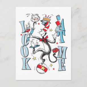 Cat In the Hat Look At Me Postcard