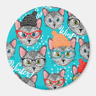 Cat in the hat magnet