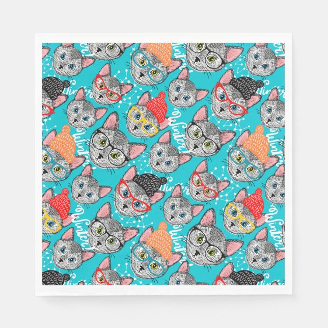 Cat in the hat napkin (Front)