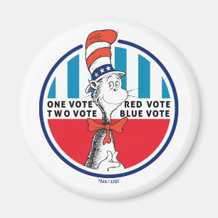 Cat in the Hat   One Vote, Two Vote Magnet