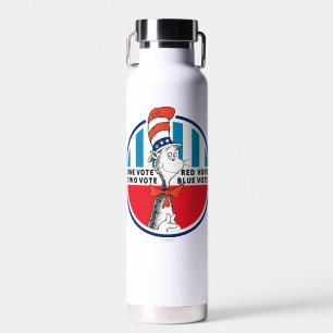 Cat in the Hat   One Vote, Two Vote Water Bottle