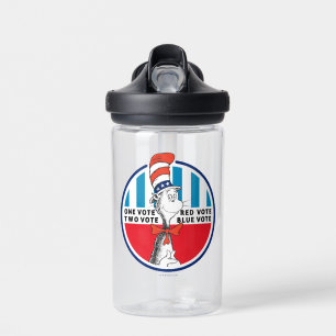 Cat in the Hat   One Vote, Two Vote Water Bottle