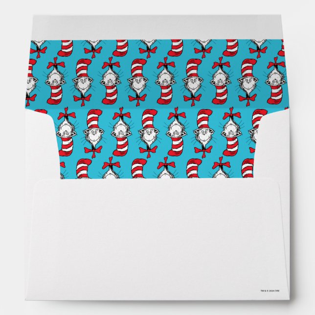 Cat In The Hat Pattern Envelope (Back (Bottom))