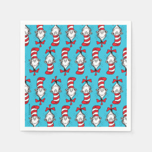 Cat In The Hat Pattern Napkin