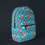 Cat In The Hat Pattern Printed Backpack<br><div class="desc">Dr. Seuss design products encompass a wide range of items that celebrate the whimsical and imaginative world created by Theodor Seuss Geisel. These products feature beloved characters and themes from his extensive collection of children's books.</div>