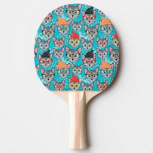 Cat in the hat ping pong paddle
