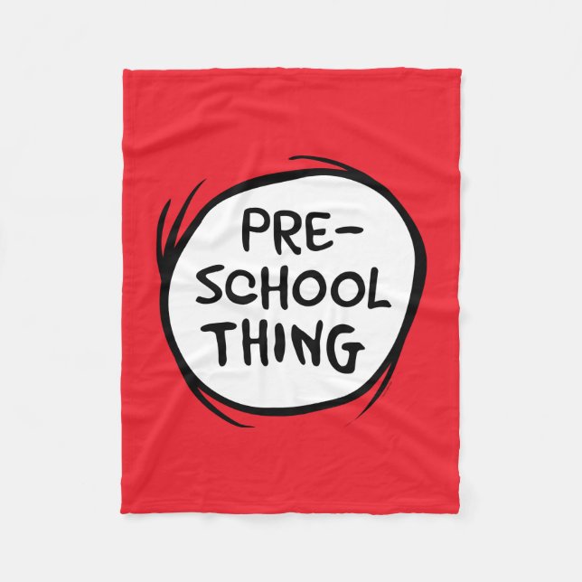 Cat in the Hat | Preschool Thing Fleece Blanket (Front)