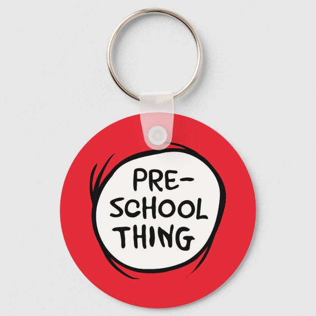 Cat in the Hat | Preschool Thing Key Ring (Front)