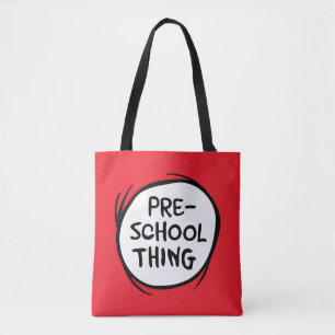 Cat in the Hat Preschool Thing Tote Bag